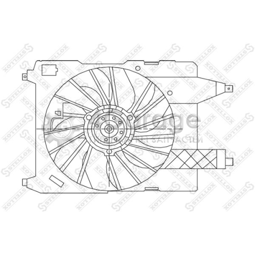 STELLOX 2999410SX Вентилятор охлаждение двигателя