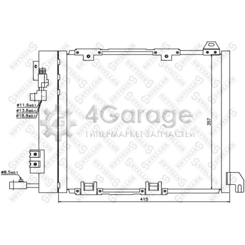 STELLOX 1045058SX Конденсатор кондиционер