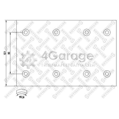 STELLOX 8500913SX Комплект тормозных башмаков барабанные тормоза