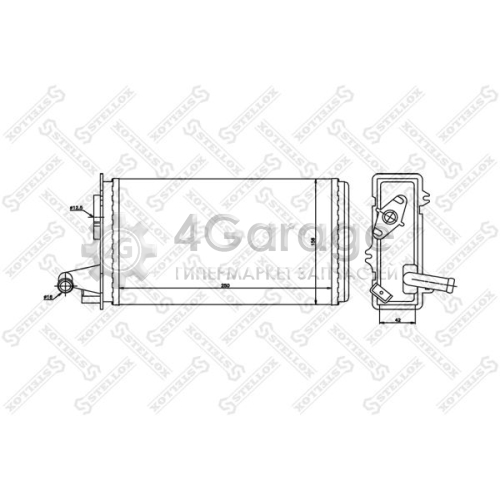 STELLOX 1035006SX Теплообменник отопление салона