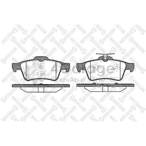 STELLOX 853020SX Комплект тормозных колодок дисковый тормоз