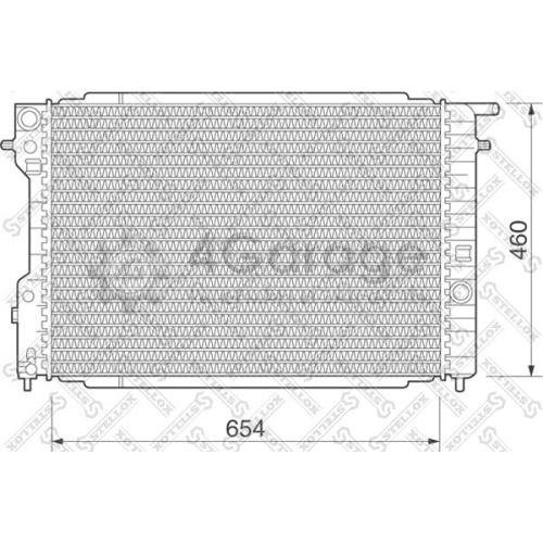 STELLOX 1025078SX Радиатор охлаждение двигателя