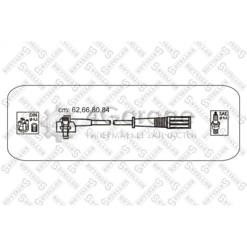 STELLOX 1038115SX Комплект проводов зажигания