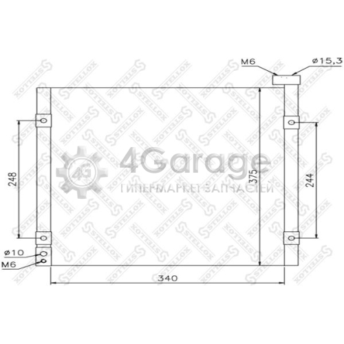 STELLOX 1045095SX Конденсатор кондиционер