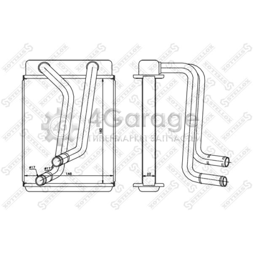 STELLOX 1035187SX Теплообменник отопление салона