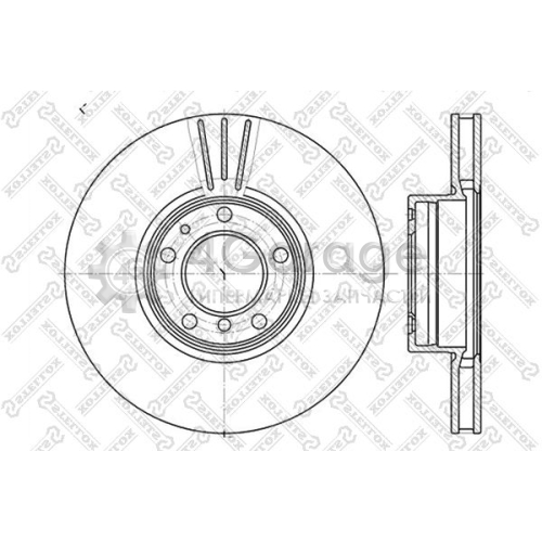 STELLOX 60201544VSX Тормозной диск