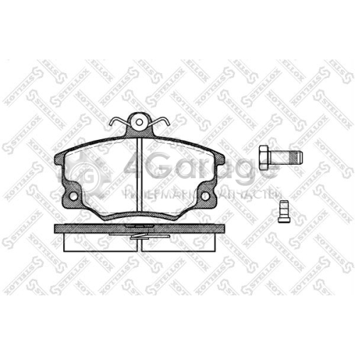 STELLOX 157004SX Комплект тормозных колодок дисковый тормоз