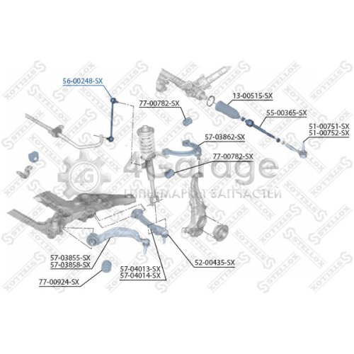 STELLOX 5600248SX Тяга / стойка стабилизатор