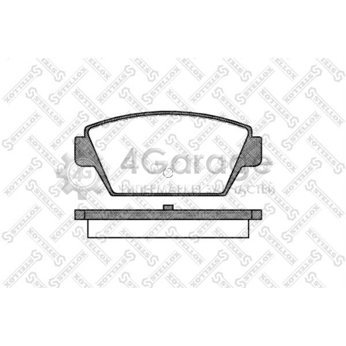 STELLOX 226000SX Комплект тормозных колодок дисковый тормоз