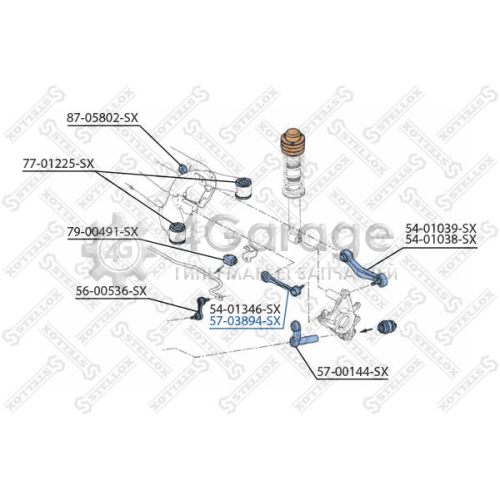 STELLOX 5703894SX Рычаг независимой подвески колеса подвеска колеса