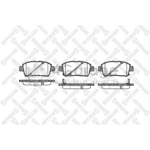 STELLOX 751002BSX Колодки тормозные