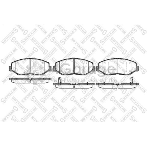 STELLOX 910000BSX Комплект тормозных колодок дисковый тормоз