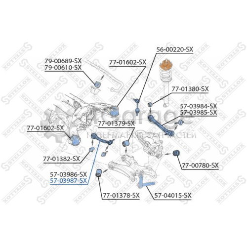 STELLOX 5703987SX Рычаг независимой подвески колеса подвеска колеса