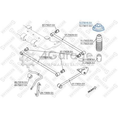 STELLOX 1273016SX Опора стойки амортизатора