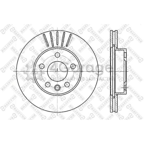 STELLOX 60204768VSX Тормозной диск