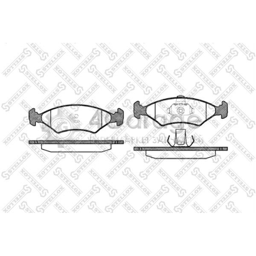 STELLOX 130000SX Комплект тормозных колодок дисковый тормоз