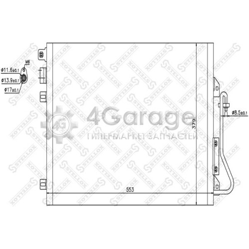 STELLOX 1045044SX Конденсатор кондиционер