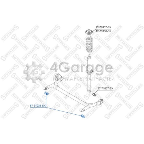 STELLOX 8771036SX Подвеска рычаг независимой подвески колеса