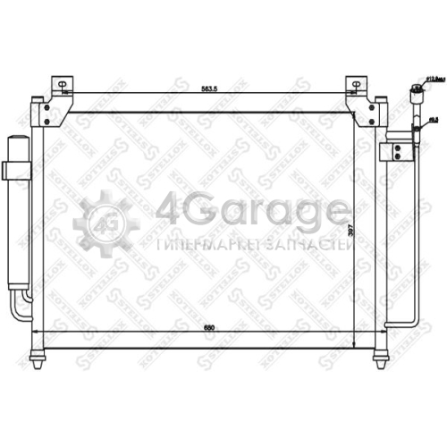 STELLOX 1045664SX Конденсатор кондиционер