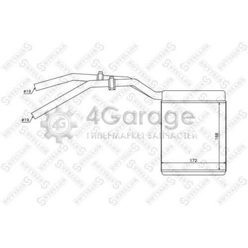 STELLOX 1035137SX Теплообменник отопление салона