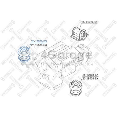 STELLOX 2517078SX Подвеска двигатель