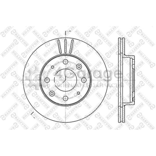 STELLOX 60202605VSX Тормозной диск