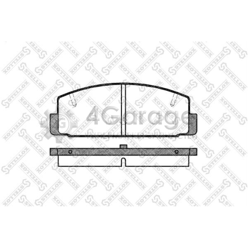 STELLOX 190020SX Комплект тормозных колодок дисковый тормоз