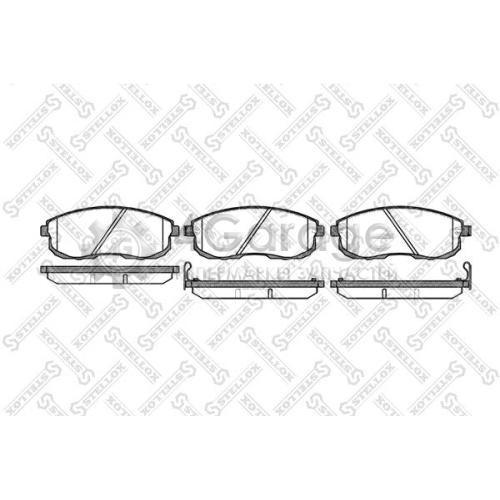 STELLOX 304012SX Комплект тормозных колодок дисковый тормоз