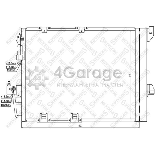 STELLOX 1045035SX Конденсатор кондиционер