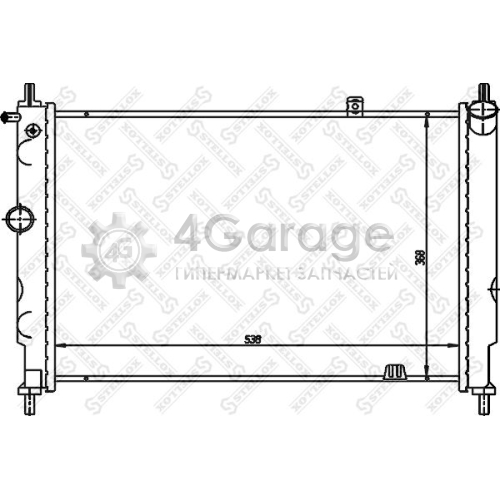 STELLOX 1025224SX Радиатор охлаждение двигателя