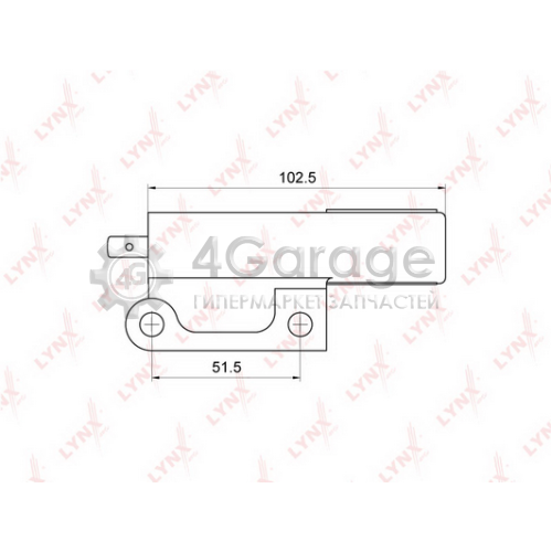 LYNXauto PT1013 Успокоитель зубчатый ремень