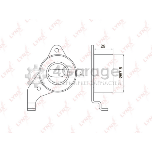LYNXauto PB1065 Натяжной ролик ремень ГРМ