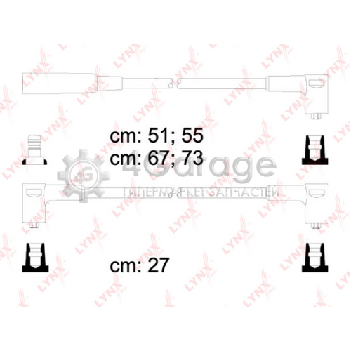 LYNXauto SPE4609 Комплект проводов зажигания STANDART
