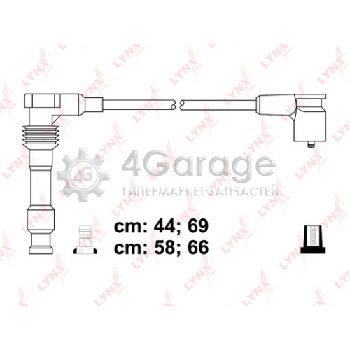 LYNXauto SPE8011 Комплект проводов зажигания STANDART