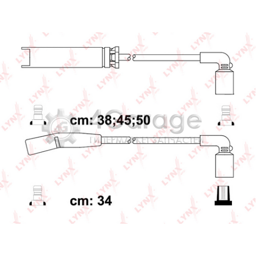 LYNXauto SPE1803 Комплект проводов зажигания STANDART