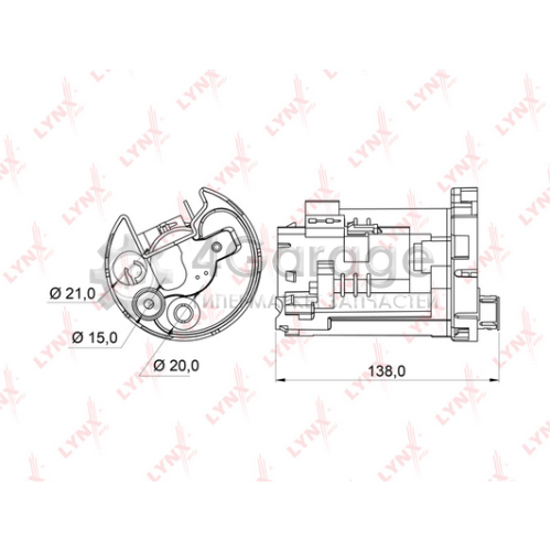 LYNXauto LF162M Топливный фильтр