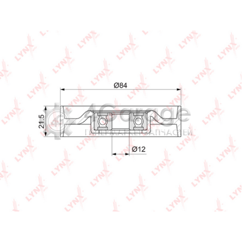 LYNXauto PB5052 Натяжной ролик поликлиновой ремень