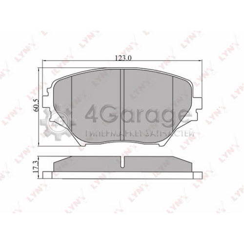 LYNXauto BD7511 Комплект тормозных колодок дисковый тормоз