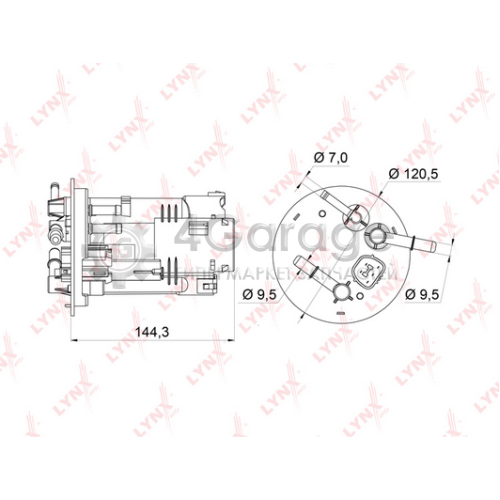 LYNXauto LF362M Топливный фильтр
