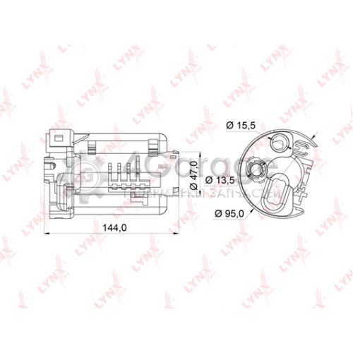 LYNXauto LF165M Топливный фильтр