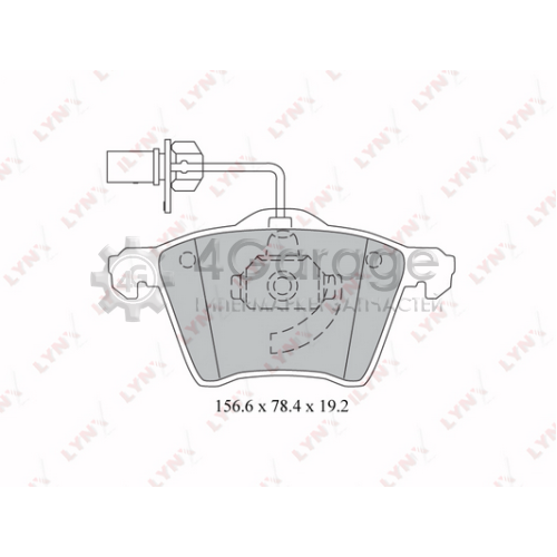 LYNXauto BD3026 Комплект тормозных колодок дисковый тормоз