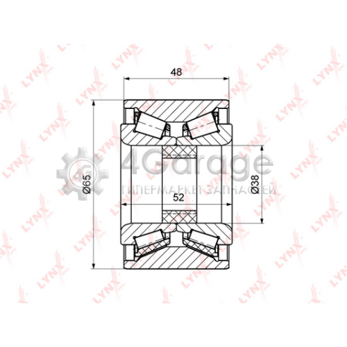 LYNXauto WB1120 Комплект подшипника ступицы колеса