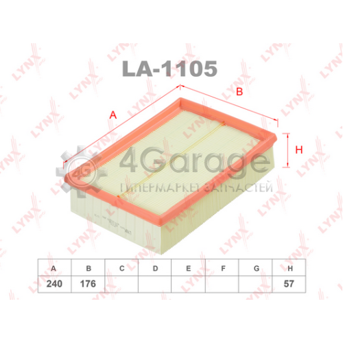LYNXauto LA1105 Фильтр воздушный