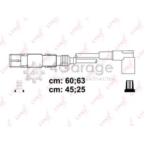 LYNXauto SPE8036 Комплект проводов зажигания STANDART