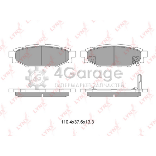LYNXauto BD7103 Комплект тормозных колодок дисковый тормоз
