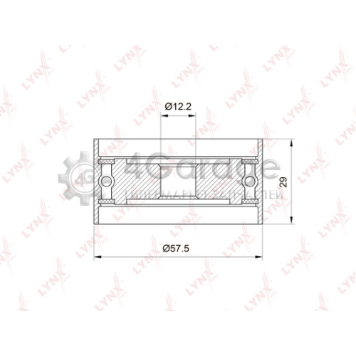 LYNXauto PB3039 Паразитный / Ведущий ролик зубчатый ремень