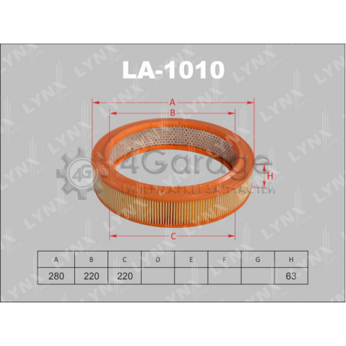 LYNXauto LA1010 Фильтр воздушный