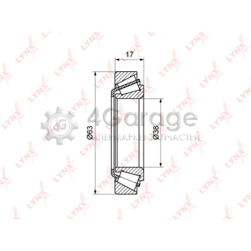 LYNXauto WB1092 Комплект подшипника ступицы колеса