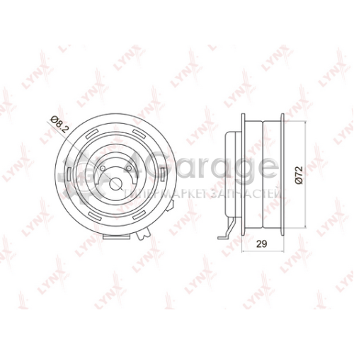LYNXauto PB1006 Натяжной ролик ремень ГРМ