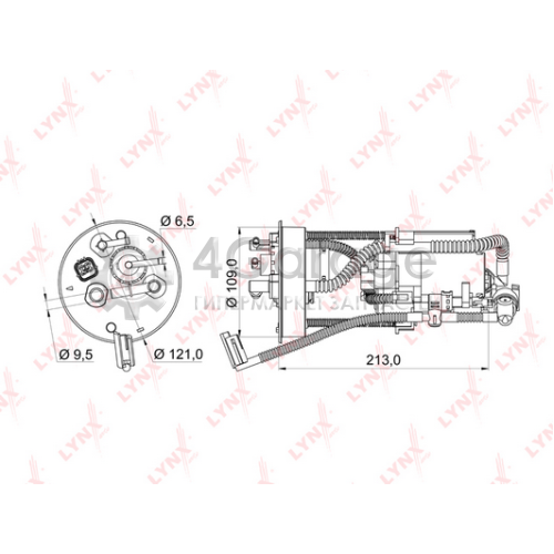 LYNXauto LF955M Топливный фильтр